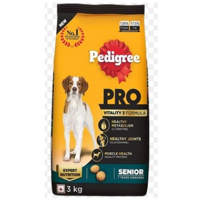 PEDIGREE PRO SENIOR DRY DOG FOOD 3 KG