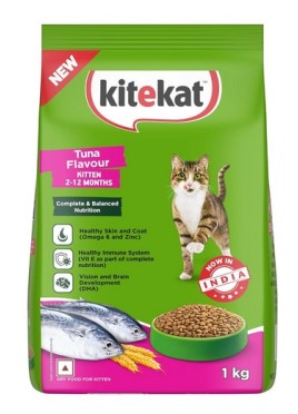 KITEKAT KITTEN DRY CAT FOOD TUNA FLAVOUR 1 KG