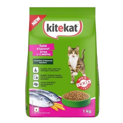 KITEKAT KITTEN DRY CAT FOOD TUNA FLAVOUR 1 KG