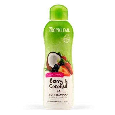 TropiClean Berry and Coconut Deep Cleaning Pet Shampoo 355 Ml