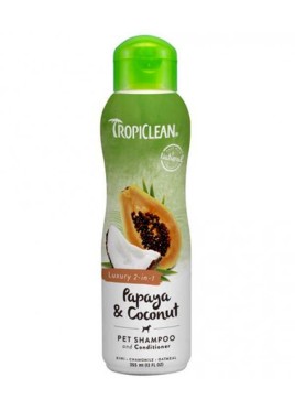 Tropiclean Papaya Coconut Luxury 2 In 1 Shampoo And Conditioner 355 Ml