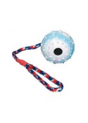 Trixie Dog Toy Ball On A Rope Natural Rubber