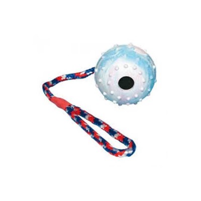 Trixie Dog Toy Ball On A Rope Natural Rubber