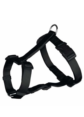 Trixie Classic H Harness Nylon strap fully adjustable S  M Black