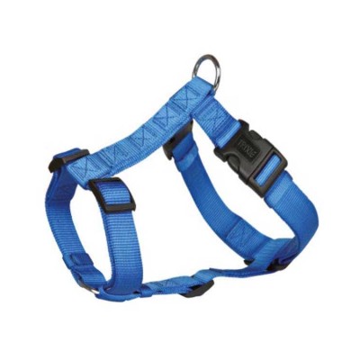 Trixie Classic H Harness Nylon Strap Fully Adjustable S  M Blue
