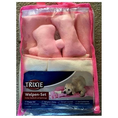 Trixie Puppy Kit With Blanket Pink