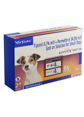 VIRBAC EFFITIX SPOT ON FOR DOGS SMALL