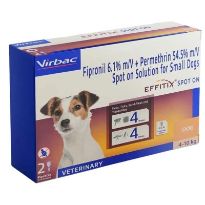 VIRBAC EFFITIX SPOT ON FOR DOGS SMALL