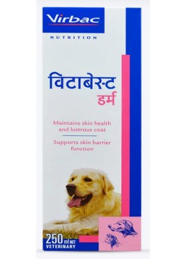 VIRBAC VITABEST DERM ORAL SUPPLEMENT FOR CATS AND DOGS  250 ML