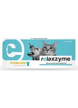 VIVALDIS RELAXZYME NATURAL ENZYME BASED SUPPLEMENT DOGS AND CATS 10TABS 