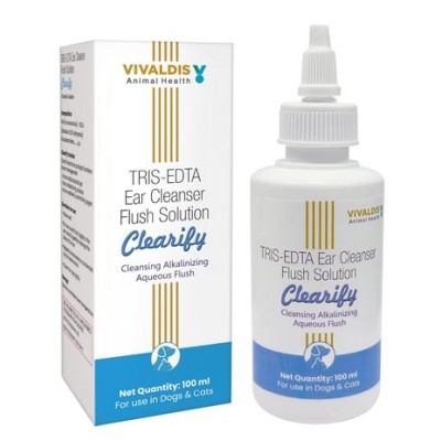 VIVALDIS CLEARIFY TRIS EDTA  EAR CLEANSING SOLUTION FOR DOG 