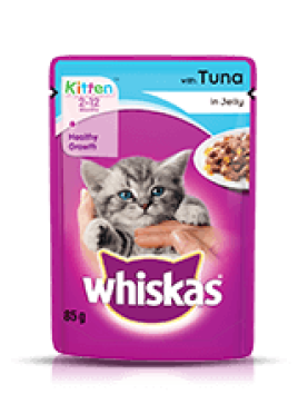 Whiskas Kitten Food Junior Tuna Jelly 85 Gm