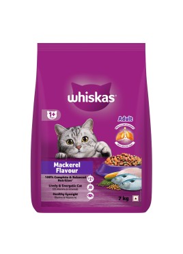 WHISKAS ADULT CAT FOOD MACKEREL 7 KG CATS