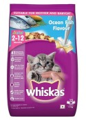 WHISKAS JUNIOR OCEAN FISH WITH MILK KITTEN FOOD 1.1KG