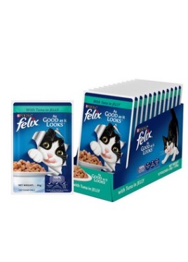 FELIX TUNA WITH JELLY ADULT 85GM CAT FOOD