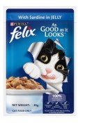 FELIX ADULT WITH SARDINE IN JELLY 85GM CAT FOOD