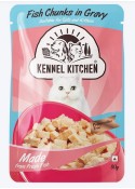 KENNEL KITCHEN FISH CHUNKS IN GRAVY WET CAT FOOD  80 G PACKS