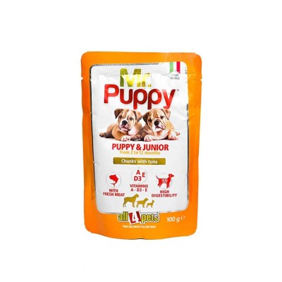 A4P MR. PUPPY CHUNK WT CHKN 100G