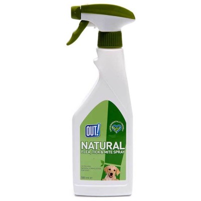 OUT! Natural Flea Or Tick Pets Spray 500 Ml