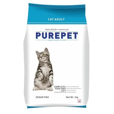 PUREPET OCEAN FISH ADULT DRY CAT FOOD 1 KG 