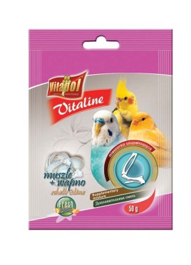 Vitapol Vitaline Shells Or Lime 50 Gm for Bird Supplement 