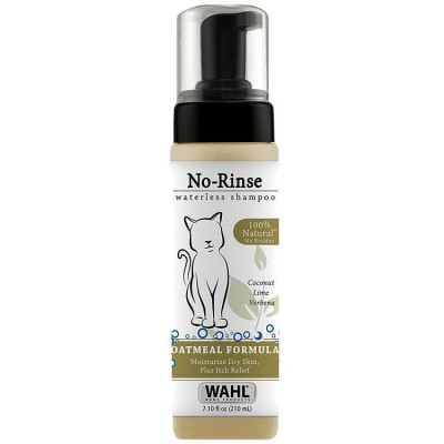 Wahl No Rinse Waterless Oatmeal Cat Shampoo 210ml