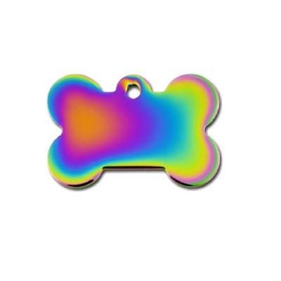 Petscribe Rainbow Bone Id Tag For Dog